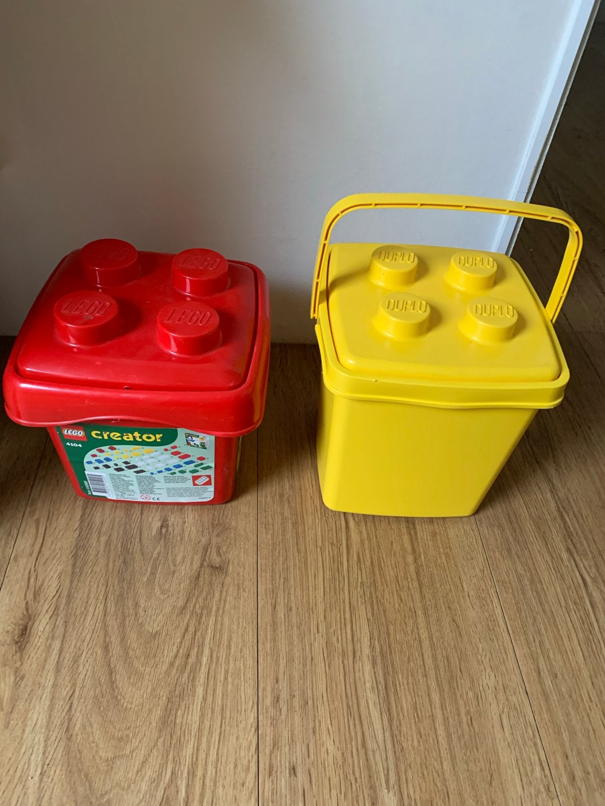 LEGO en DUPLO opbergboxen - Rood en Geel, Ophalen of Verzenden, Gebruikt, Overige merken