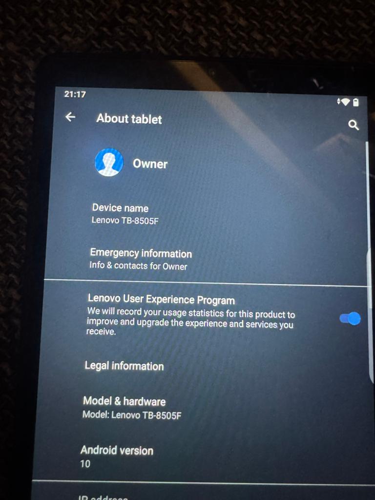 Lenovo TB-8505F Tablet - Zo goed als nieuw!, Computers en Software, Android Tablets, Ophalen, Zo goed als nieuw
