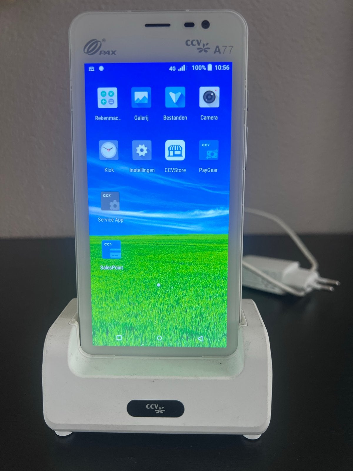 CCV PAX A77 Mobiele Pinautomaat met Laadstation, Overige modellen, Ophalen of Verzenden, Zonder simlock, Zonder abonnement