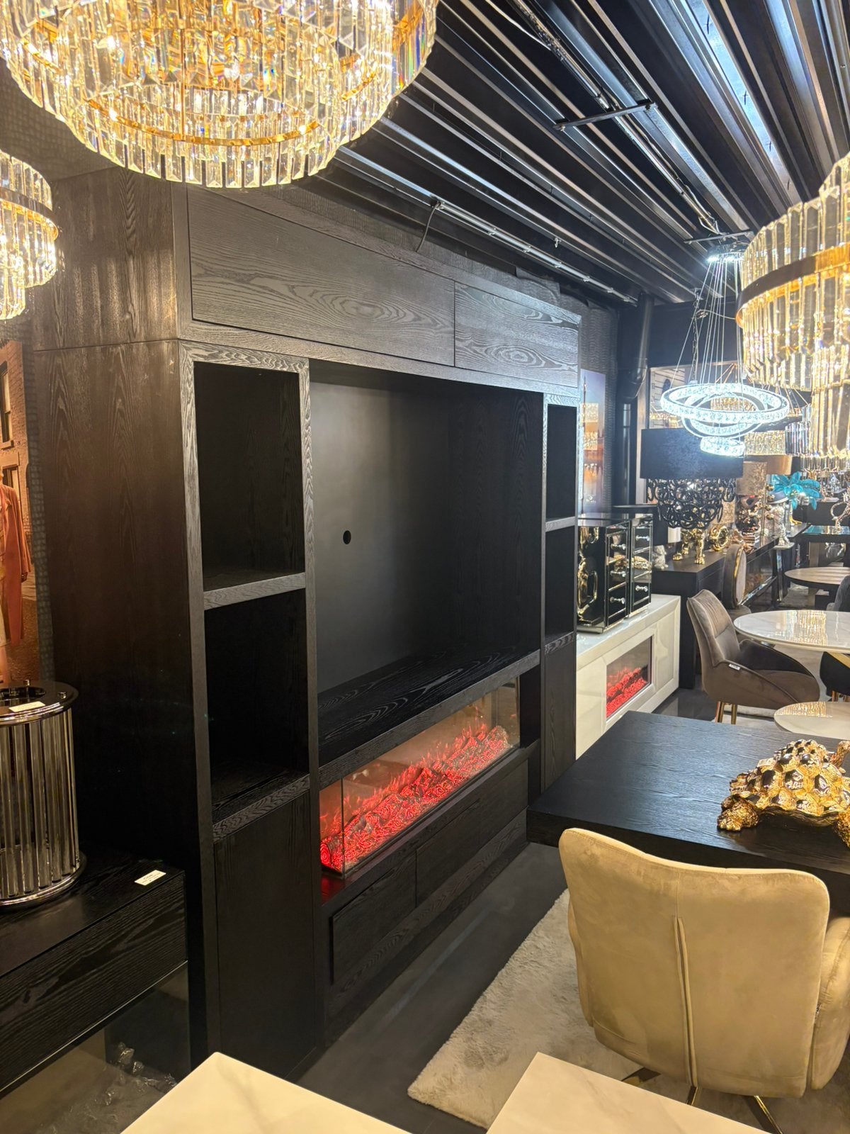 CINEWALL NEW met haard kleuren tv meubel kast eric kuster, Huis en Inrichting, Ophalen, Nieuw, Inbouwhaard, Elektrische haard