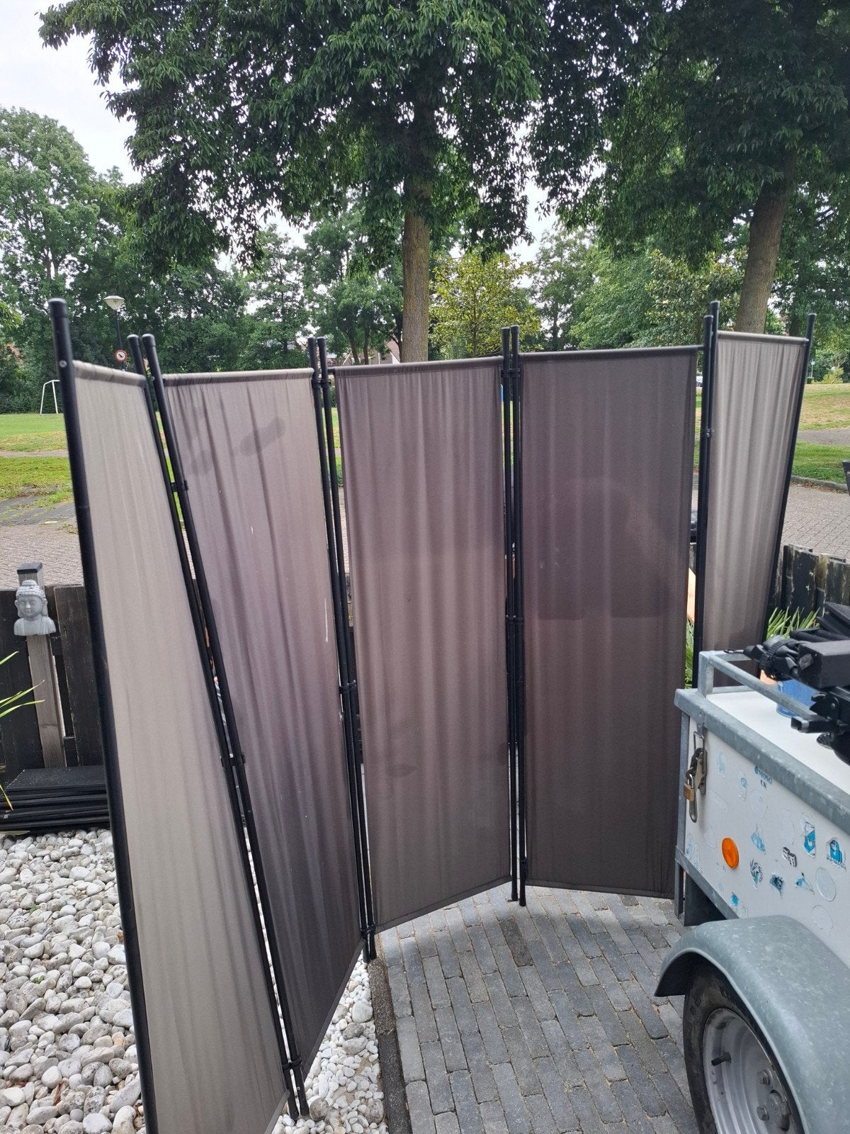 Verplaatsbaar kampeerscherm/windscherm tuinscherm, Tuin en Terras, Tuinschermen, Ophalen of Verzenden, Gebruikt, 200 cm of meer