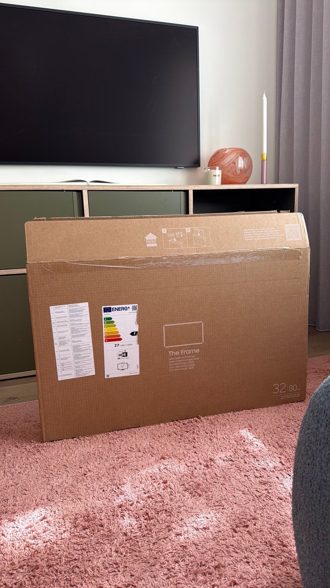 Samsung The Frame 32 inch (80 cm) – Nieuw, nooit gebruikt!, Ophalen, Zo goed als nieuw