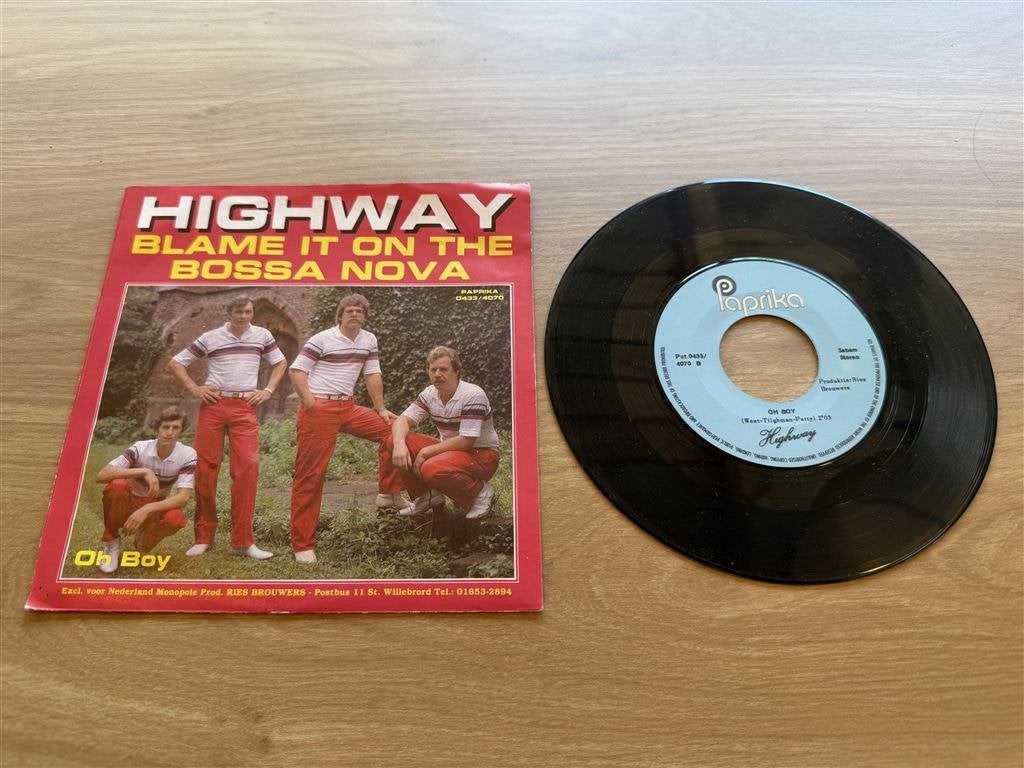 Highway - blame it on the bossa nova, Cd's en Dvd's, Vinyl Singles, Ophalen of Verzenden, Zo goed als nieuw, Pop
