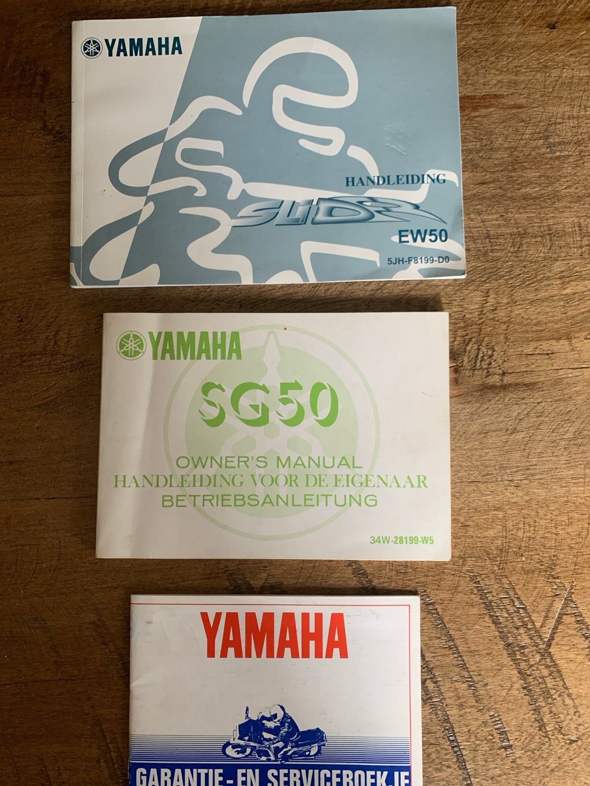 Yamaha EW50, SG50 Handleiding & Serviceboekje, Ophalen of Verzenden