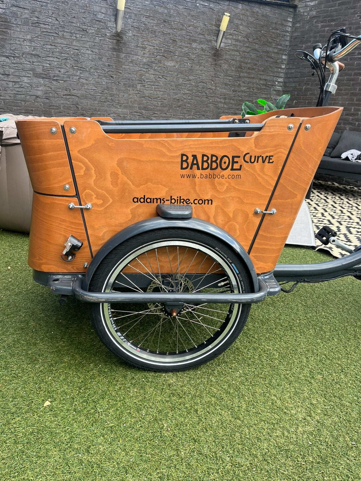 Babboe e curve bakfiets , 66km. Zo goed als nieuw!, Ophalen, Zo goed als nieuw, 4 kinderen of meer