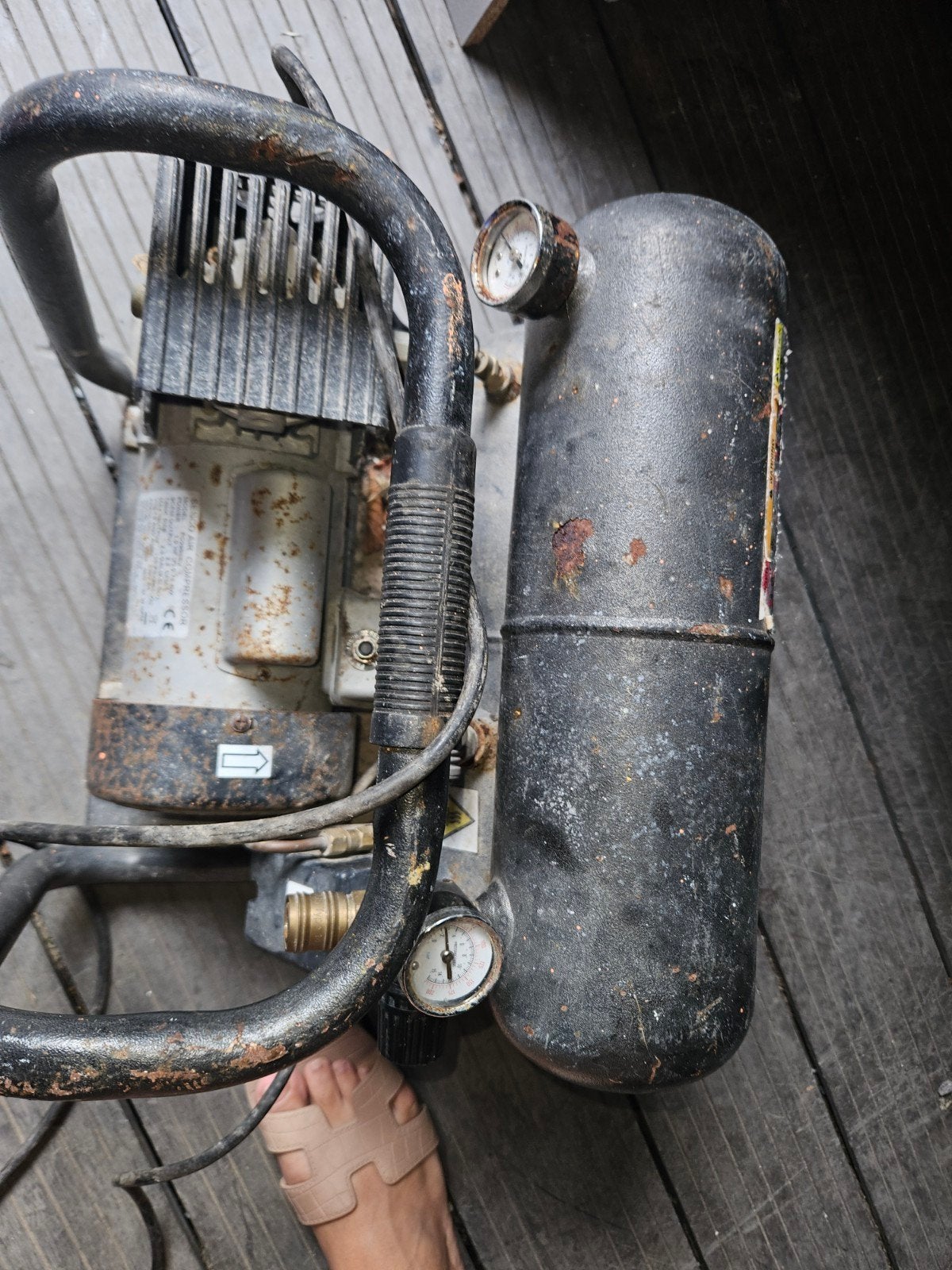 Senco Air Compressor PC0968EU - Gebruikt, Doe-het-zelf en Verbouw, Ophalen of Verzenden