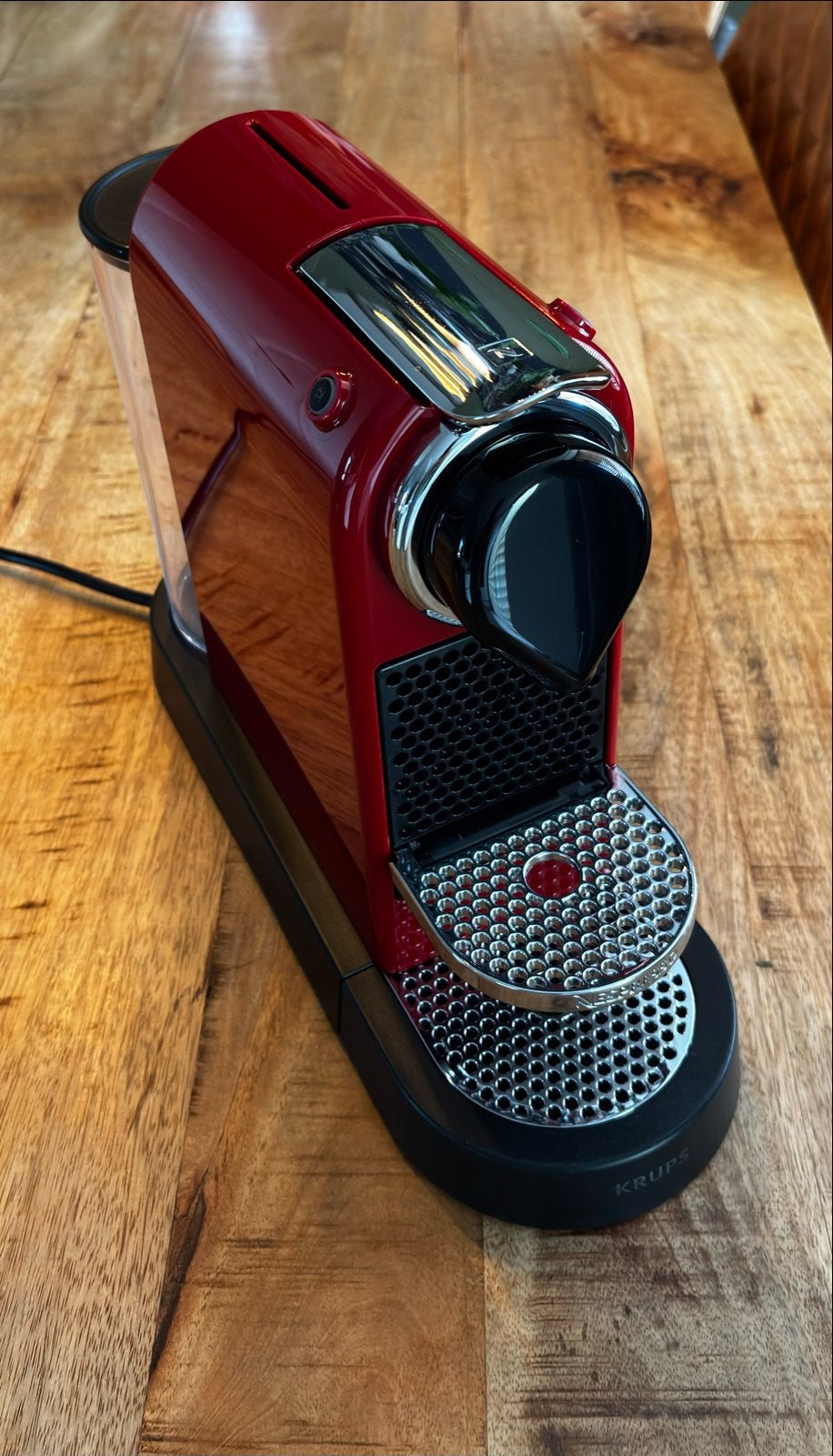 Krups Nespresso Citiz XN 7415 kersenrood, Witgoed en Apparatuur, Ophalen, Espresso apparaat, Zo goed als nieuw, 1 kopje