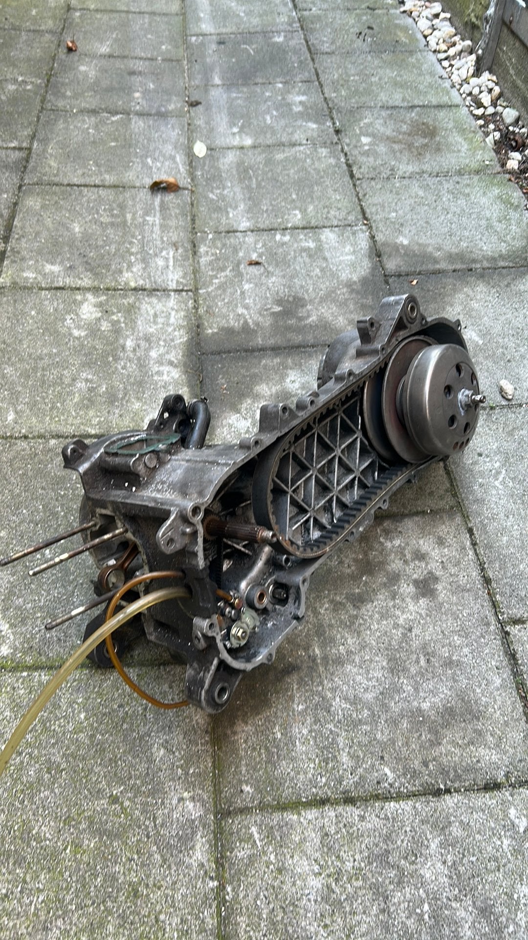 Piaggio 2takt carters, Ophalen