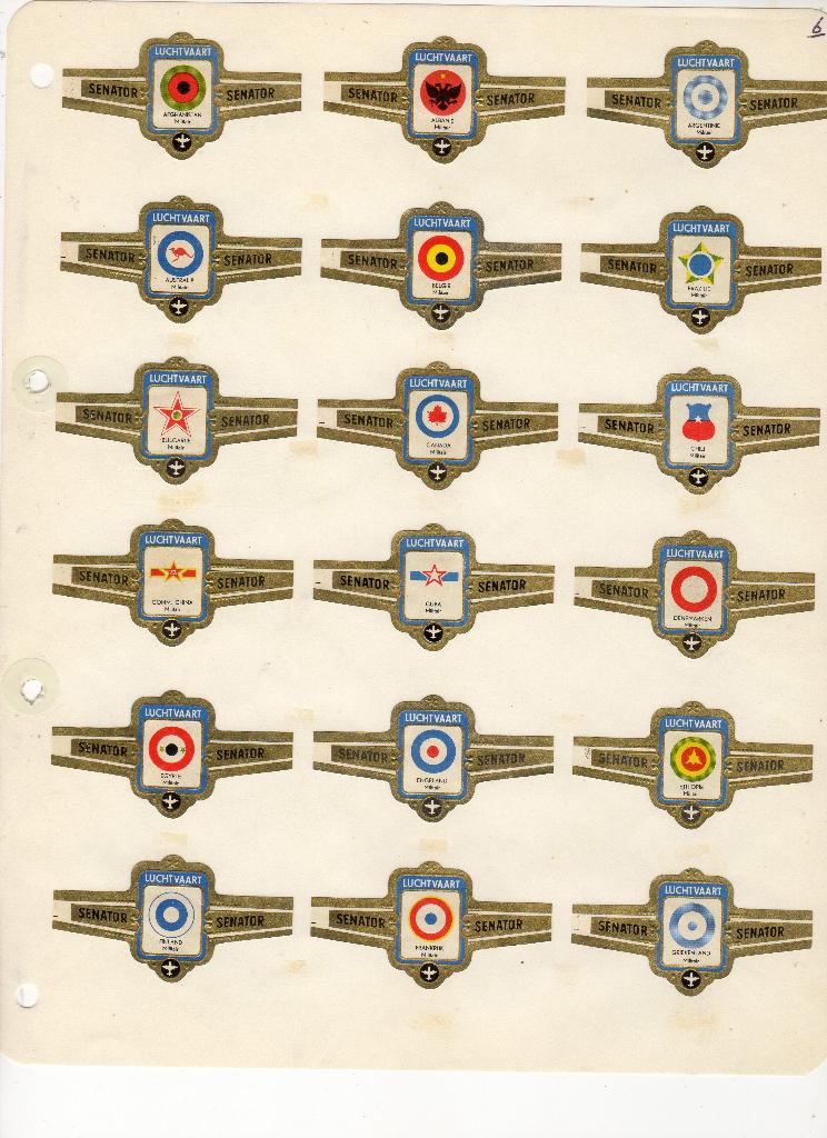 Senator  NF  Militaire Luchtvaart, Verzenden, Zo goed als nieuw, Sigarenbandjes