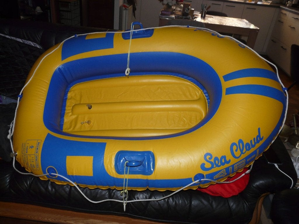 Opblaasboot 1 persoons, Watersport en Boten, Kano's, Eén persoon, Overige typen, Ophalen of Verzenden, Zo goed als nieuw