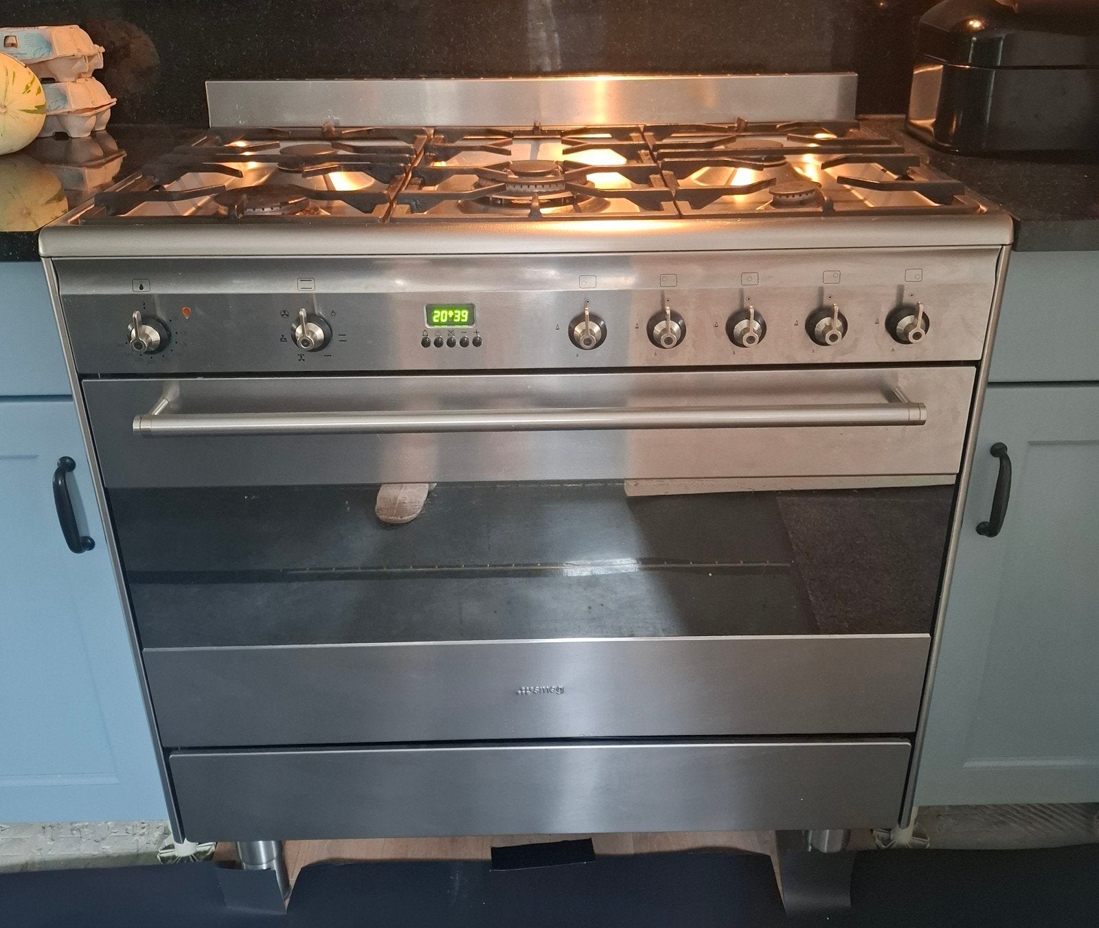 Te koop smeg gasfornuis met oven, Witgoed en Apparatuur, Fornuizen, Ophalen, Gebruikt, Gas, Vrijstaand