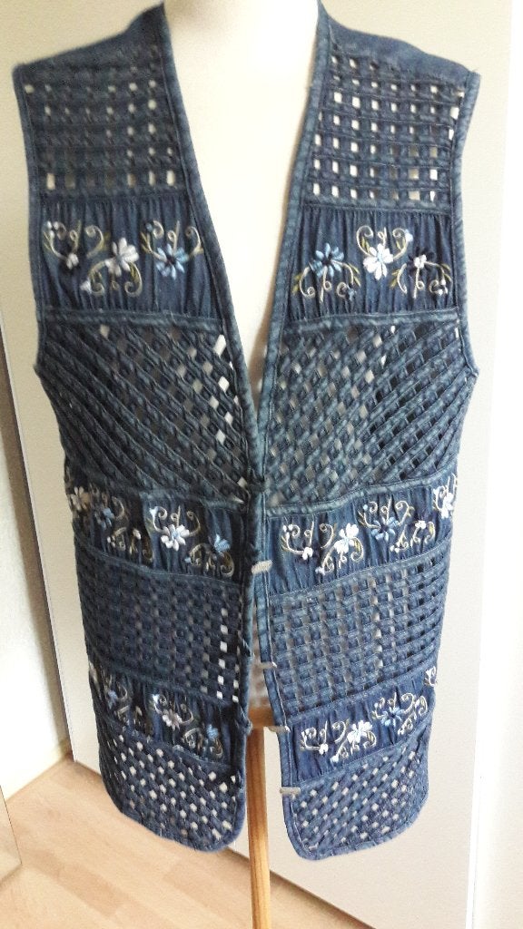 Spijkerjasje, maat L., Maat 38/40 (M), Blauw, Ophalen of Verzenden, Zo goed als nieuw
