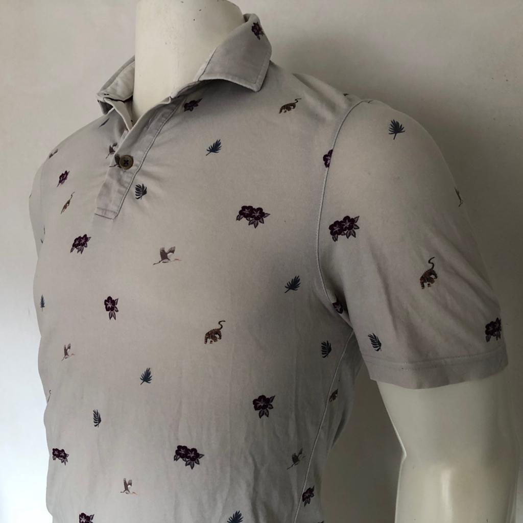 Ted Baker poloshirt - heren, Kleding | Heren, Verzenden, Zo goed als nieuw, Maat 48/50 (M), Beige