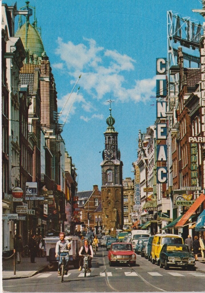 Amsterdam met auto's , Simca 1300/1500, Renault 16, Ophalen of Verzenden, 1960 tot 1980, Gelopen, Noord-Holland