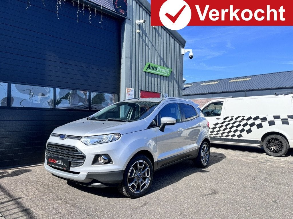 Ford EcoSport 1.0 Titanium 1e eig|Trekh|Navi|Keyless, Auto's, 125 pk, Gebruikt, Ecosport, Leder en Stof