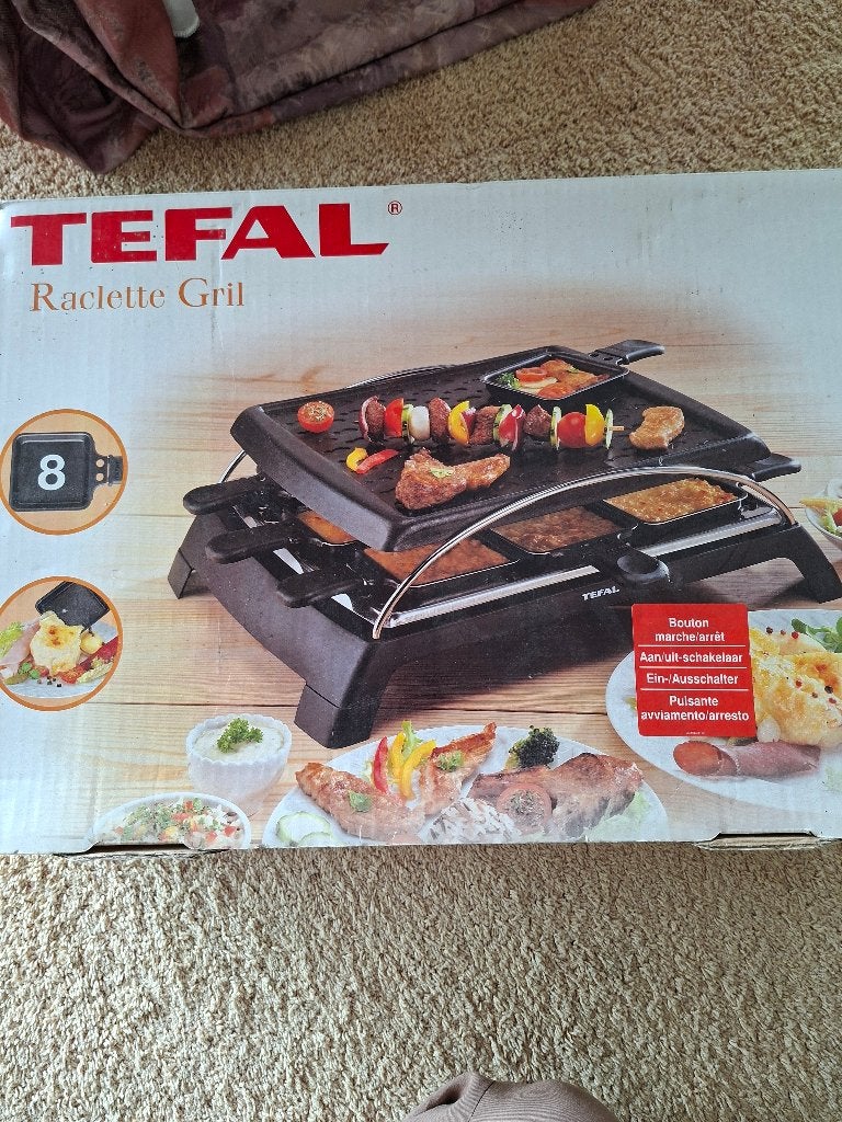 TEFAL Raclette grill, Witgoed en Apparatuur, Gourmetstellen, Ophalen of Verzenden, Nieuw, 8 personen of meer