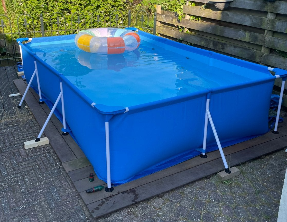 Bestway zwembad incl pomp en toebehoren, Tuin en Terras, Ophalen, Zo goed als nieuw, Opzetzwembad, Rechthoekig
