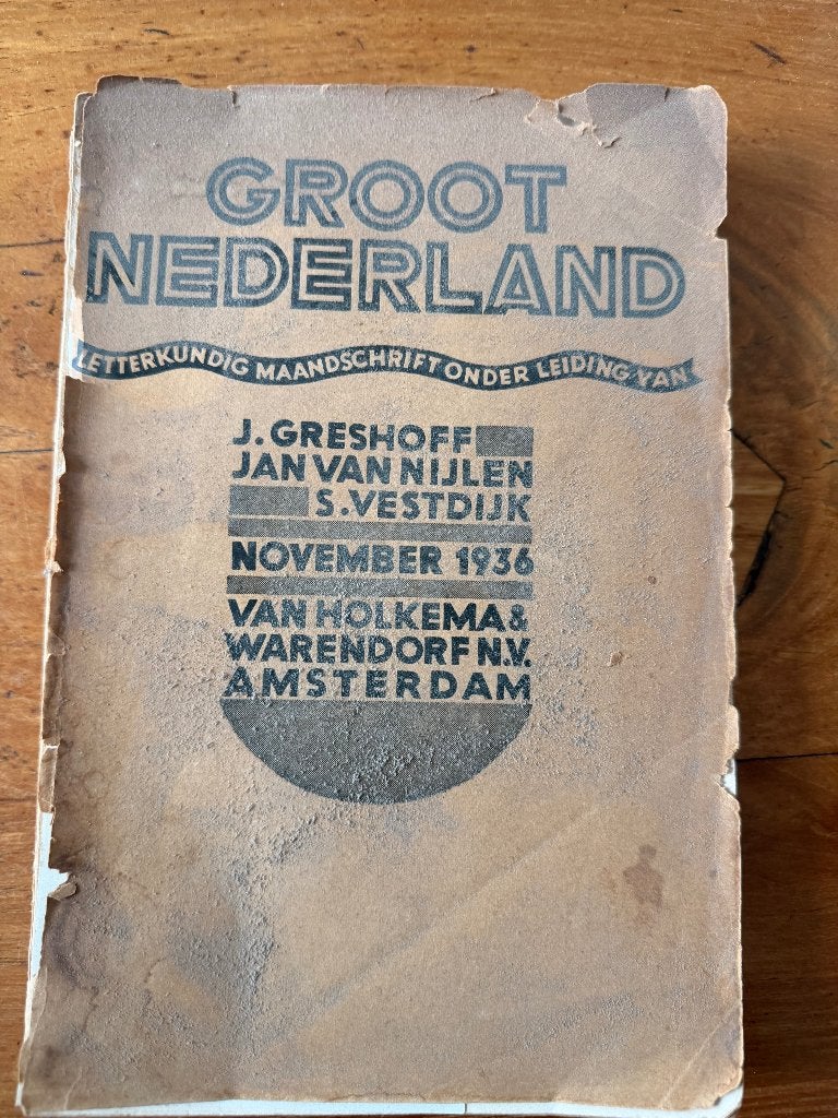 Groot Nederland nov. 1936 – Slauerhoff-herdenkingsnummer, Ophalen of Verzenden, Diverse auteurs