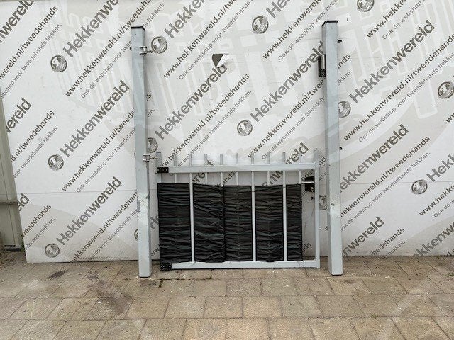 Deur, Tuin en Terras, Tuinpoorten, Gebruikt, Looppoort, Staal, 100 tot 150 cm, 150 tot 200 cm, Ophalen