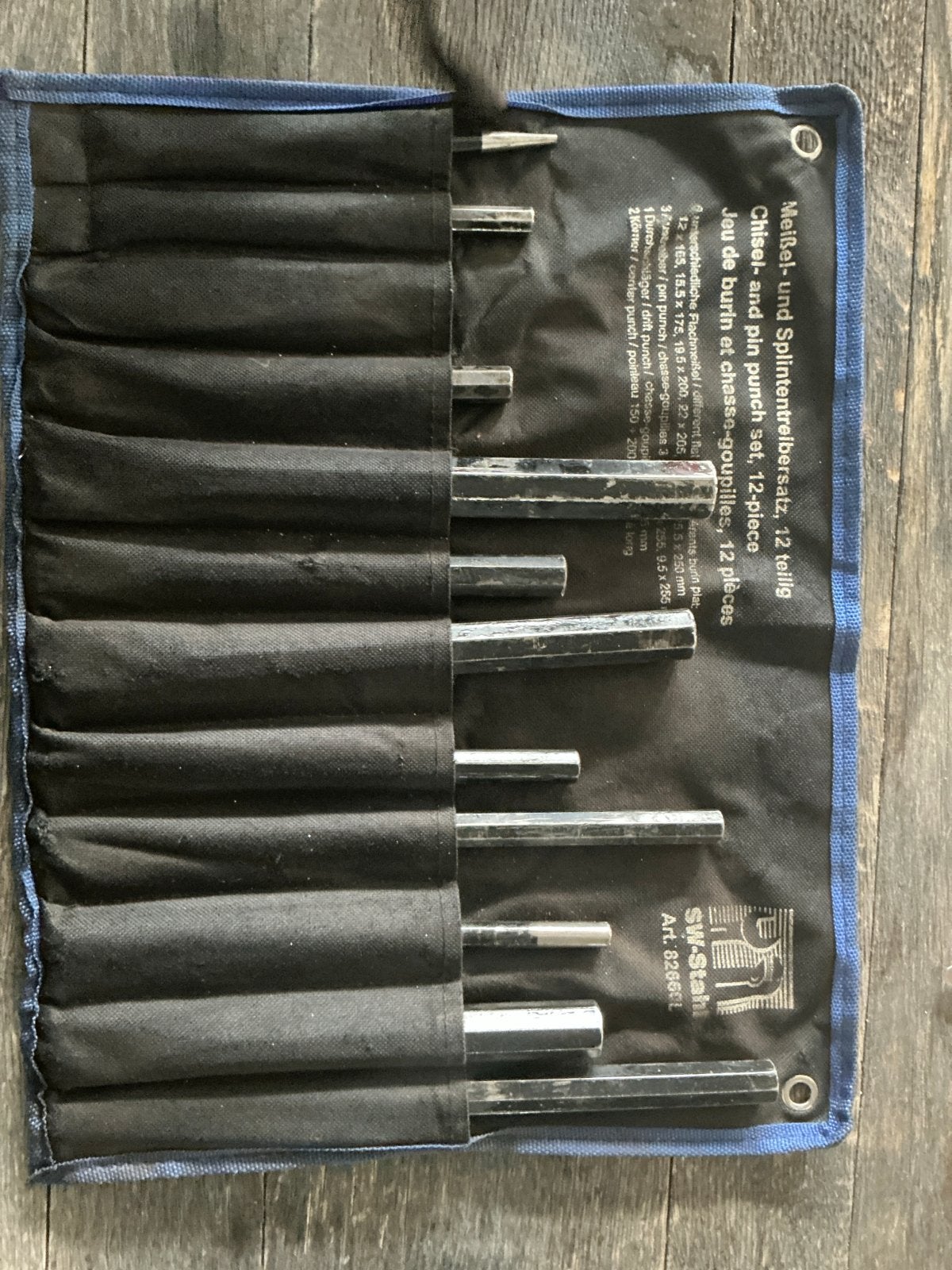 SW-Stahl beitel/drevelset, 11 delig, Ophalen, Gebruikt, Beitel, Overige merken