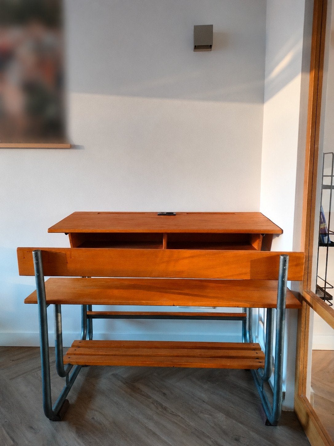 Vintage Schoolbank Hoge Hexel, Ophalen