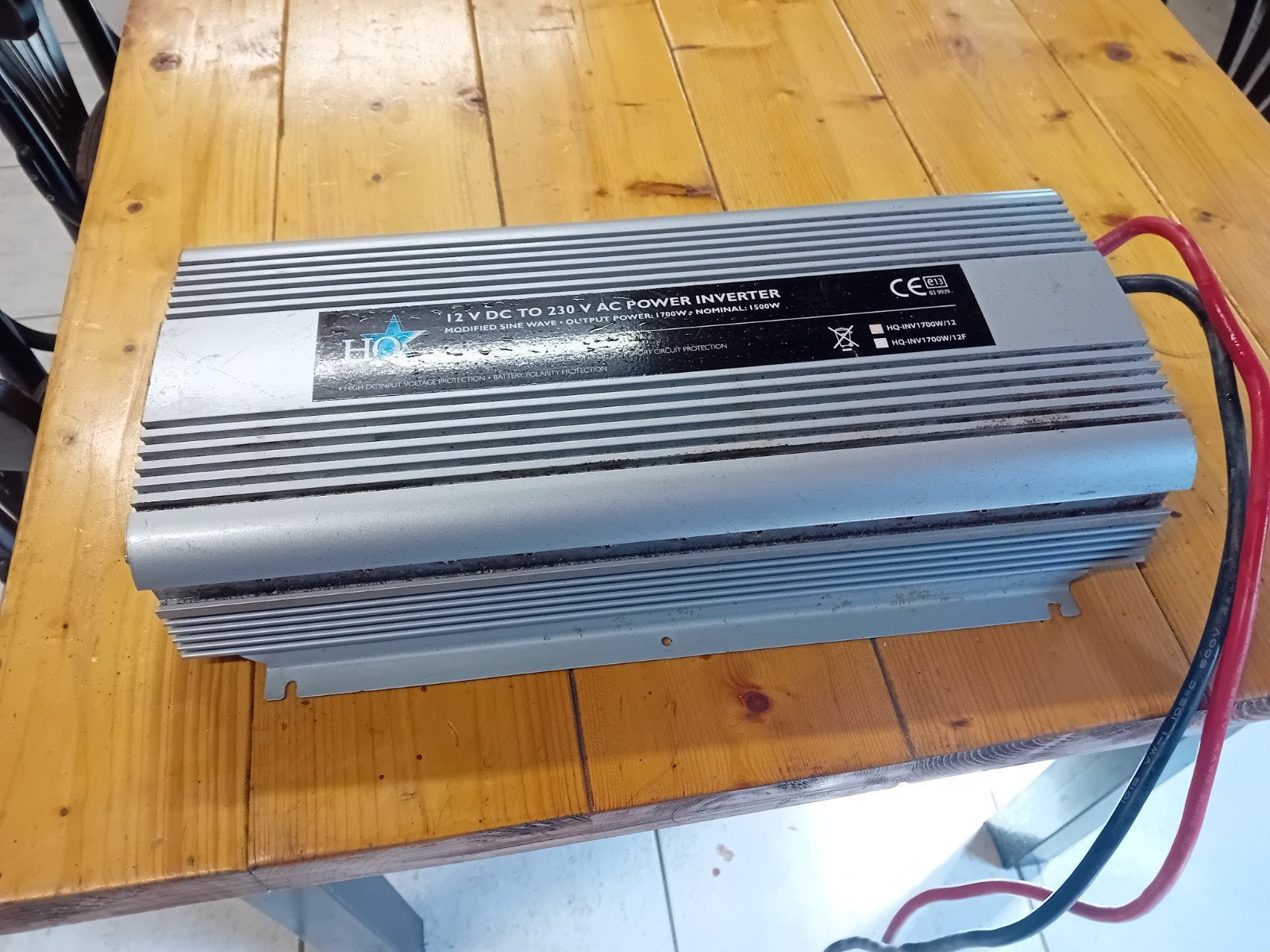 HQ Omvormer 12V DC naar 230V AC 1500W, Ophalen of Verzenden, Gebruikt, Overige merken, Omvormer