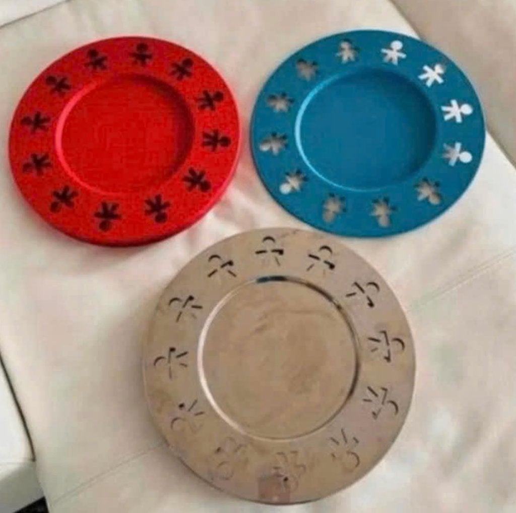 Alessi Onderborden/Dienbladen Girotondo, Overige materialen, Gebruikt, Overige merken, Ophalen of Verzenden
