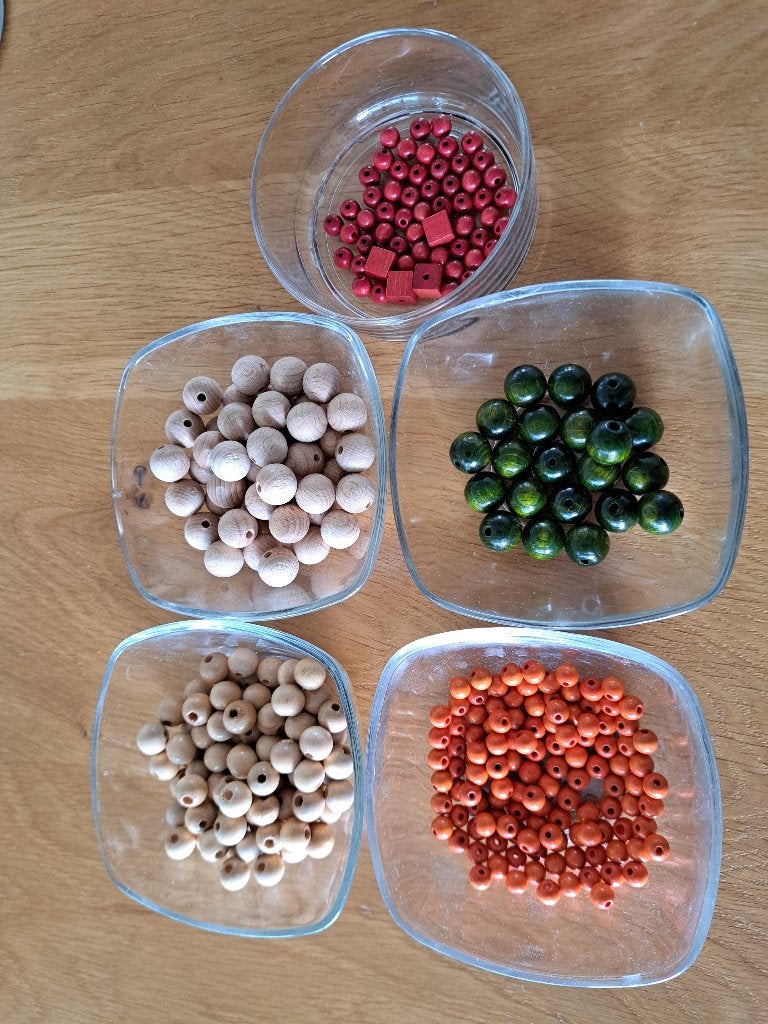 diverse soorten houten kralen, Ophalen of Verzenden, Nieuw, Kraal