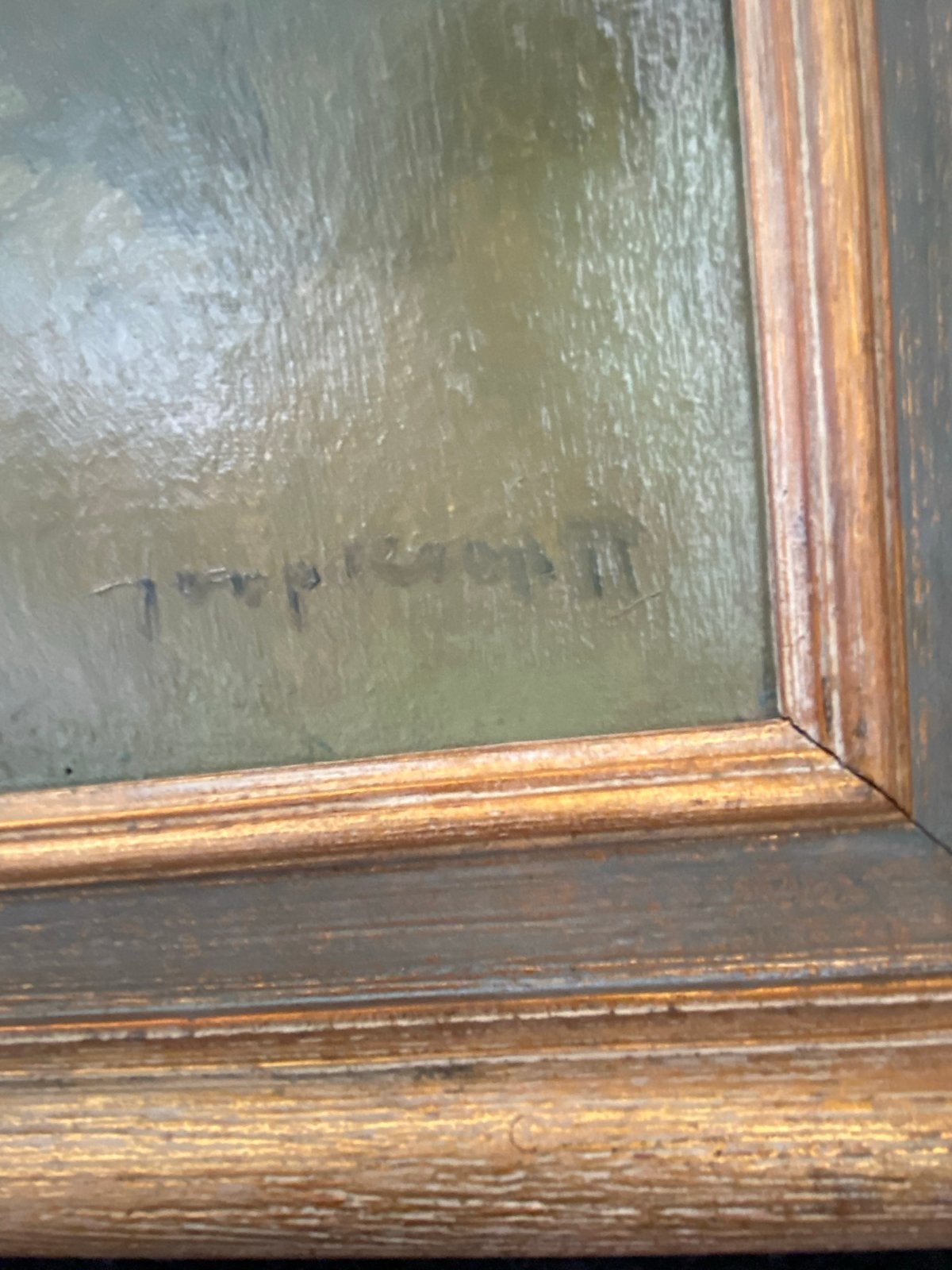 Olieverfschilderij havengezicht met boten, gesigneerd, Ophalen, Maritiem / water, Doek, Realistisch