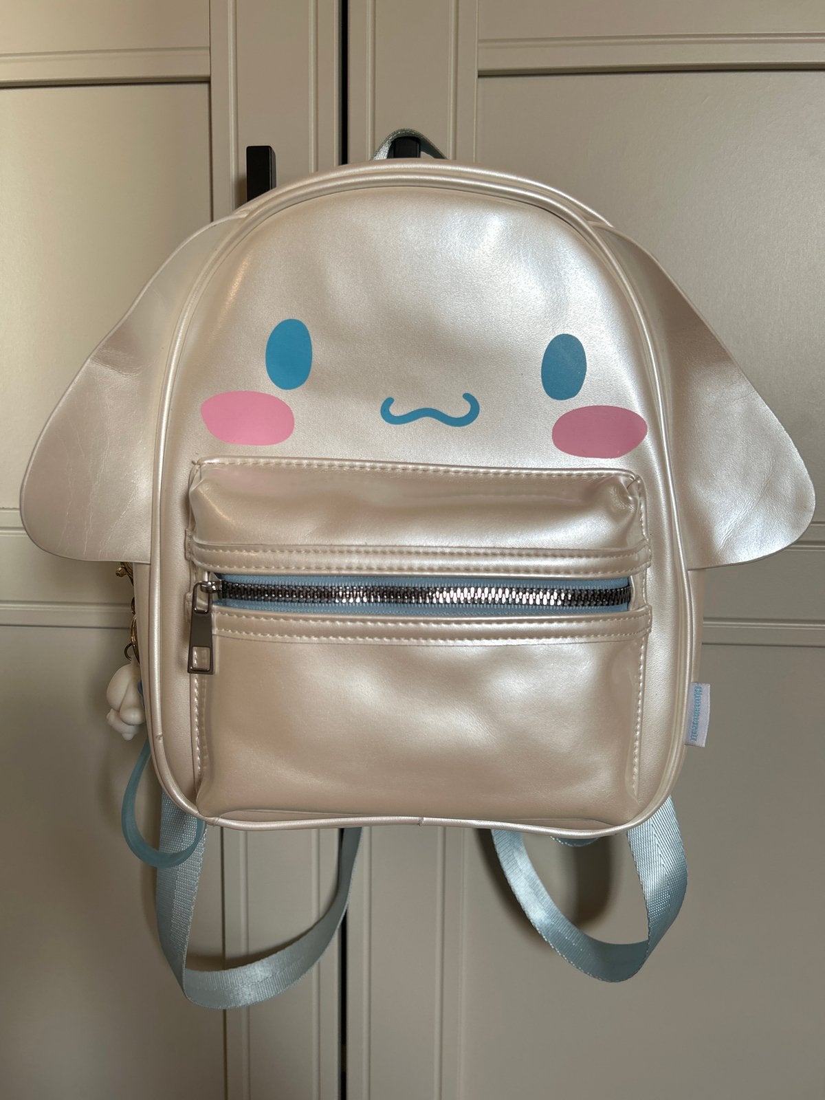 Sanrio Cinnamoroll Mini Rugzak met Sleutelhanger, Ophalen of Verzenden, Gebruikt, Wit, Overige typen