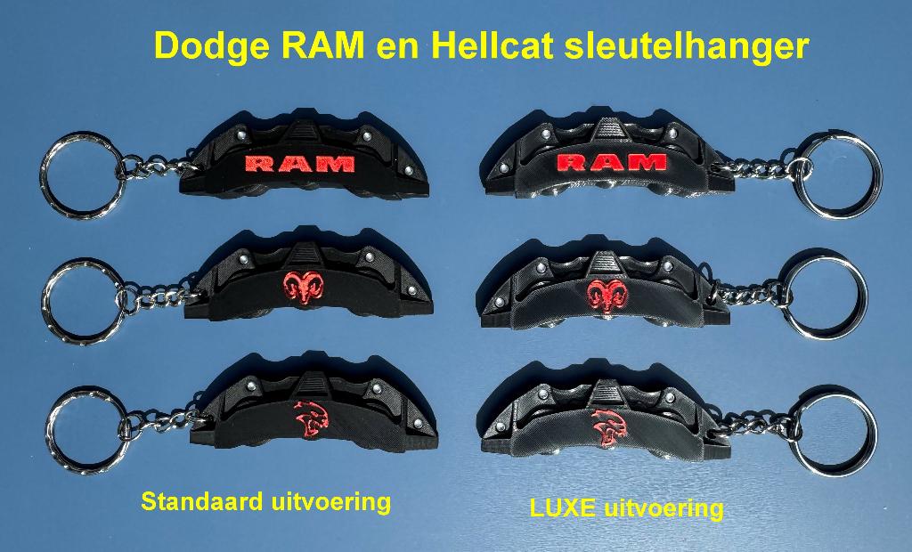 Dodge RAM & Hellcat 'Remklauw' sleutelhanger, Ophalen of Verzenden, Nieuw, Transport