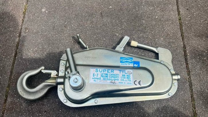 Staaldraad takel tirfor 800 kg zonder kabel, Doe-het-zelf en Verbouw, Lieren en Takels, Nieuw, Handmatig, Ophalen of Verzenden