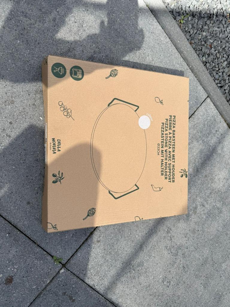 Della Nonna Pizzasteen met Houder - Nieuw in Doos, Ophalen of Verzenden, Nieuw, Della Nonna