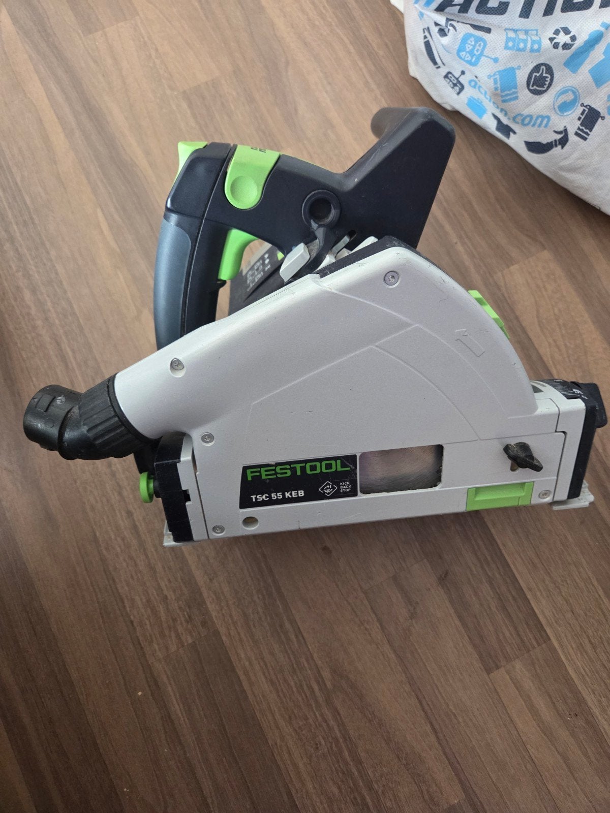 Festool Invalzaag TSC 55 KEB, Invalzaag, Ophalen of Verzenden, Zo goed als nieuw, 30 tot 70 mm
