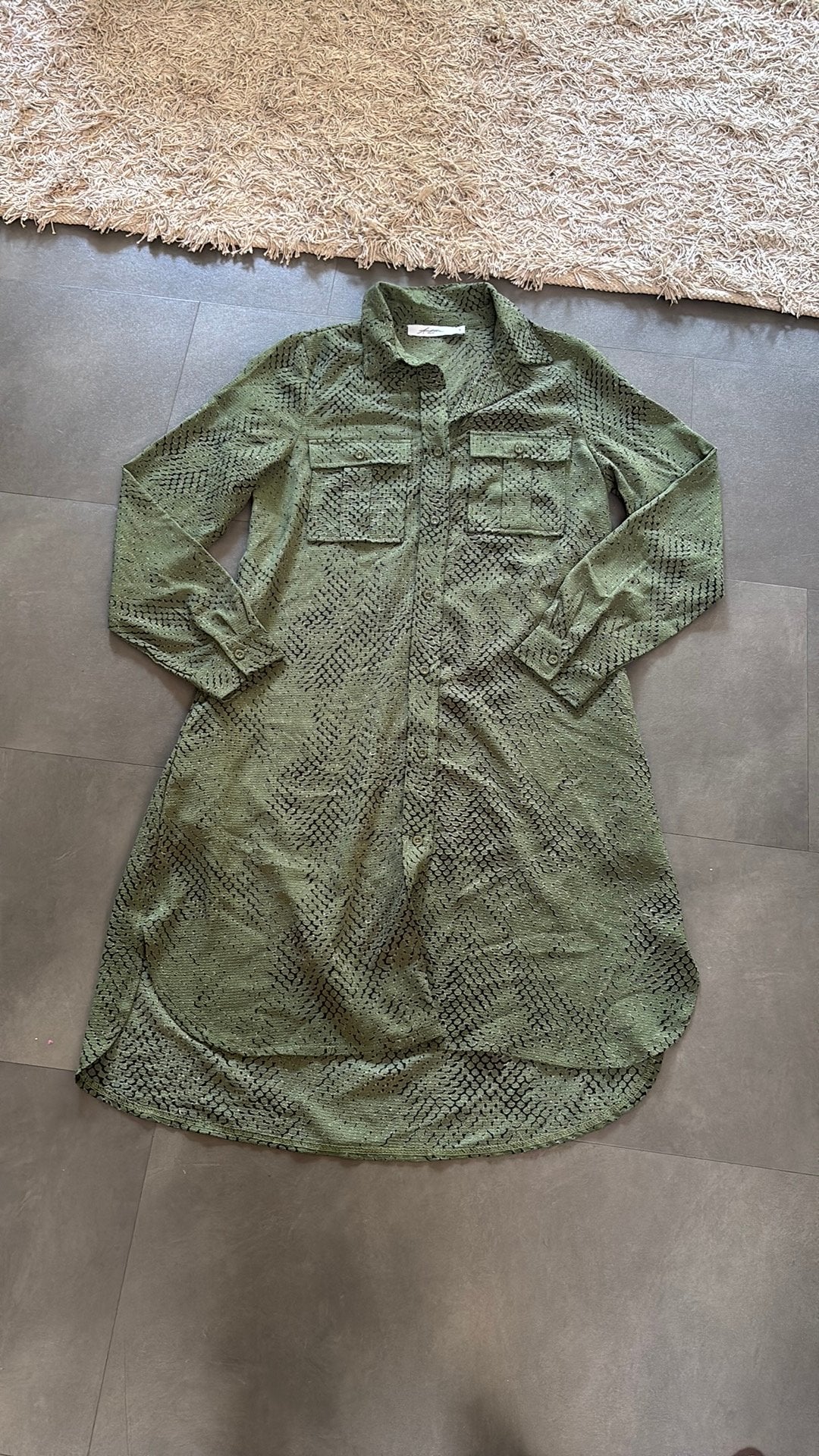 Ambika blousejurk met slangenprint – maat S, ., Ophalen of Verzenden, Zo goed als nieuw, .