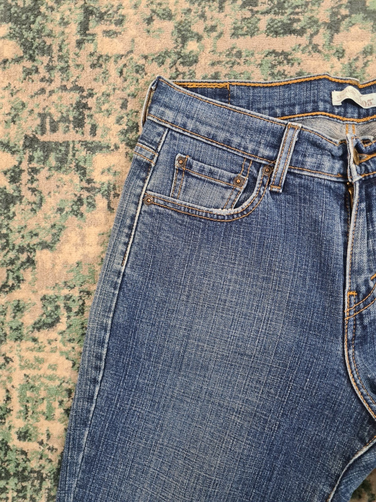 Levi's 505 straight leg W29 L30 Dames Tulsi2930 Mid-rise, Blauw, Ophalen of Verzenden, Zo goed als nieuw, W30 - W32 (confectie 38/40)