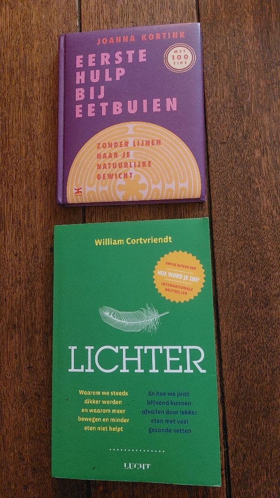 Lichter ( Cortvriendt) + Eerste hulp bij eetbuien ( Kortink), Ophalen of Verzenden, Zo goed als nieuw, Dieet en Voeding