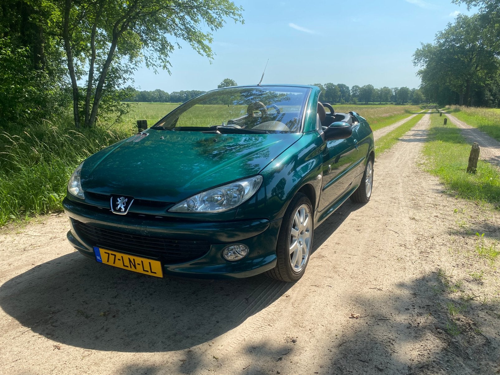 Peugeot 206 2.0 16V CC 2003 Groen, Auto's, Peugeot, Particulier, ABS, Airconditioning, Alarm, Boordcomputer, Centrale vergrendeling