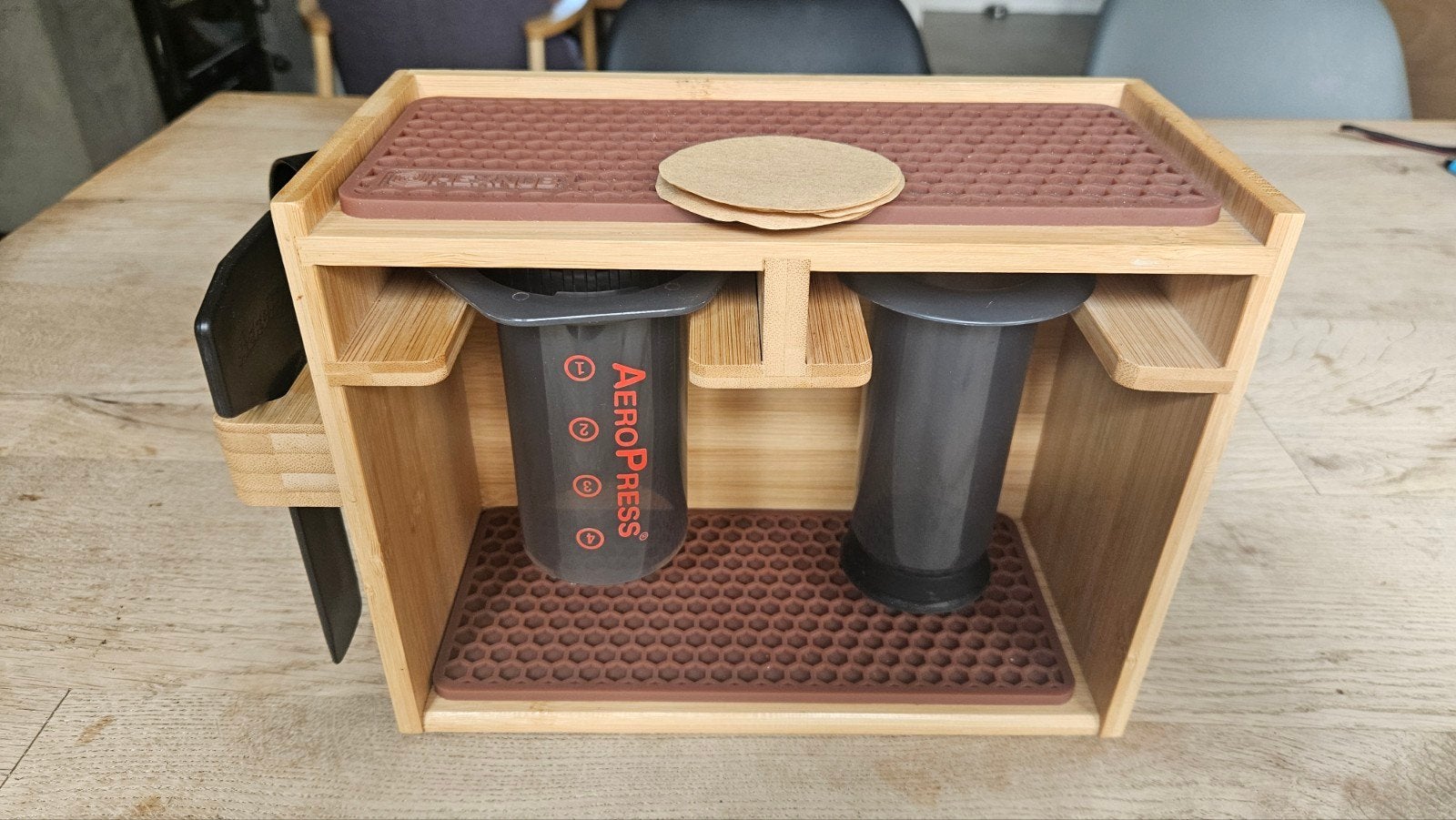 Aeropress met Organizer, Ophalen of Verzenden, Gebruikt