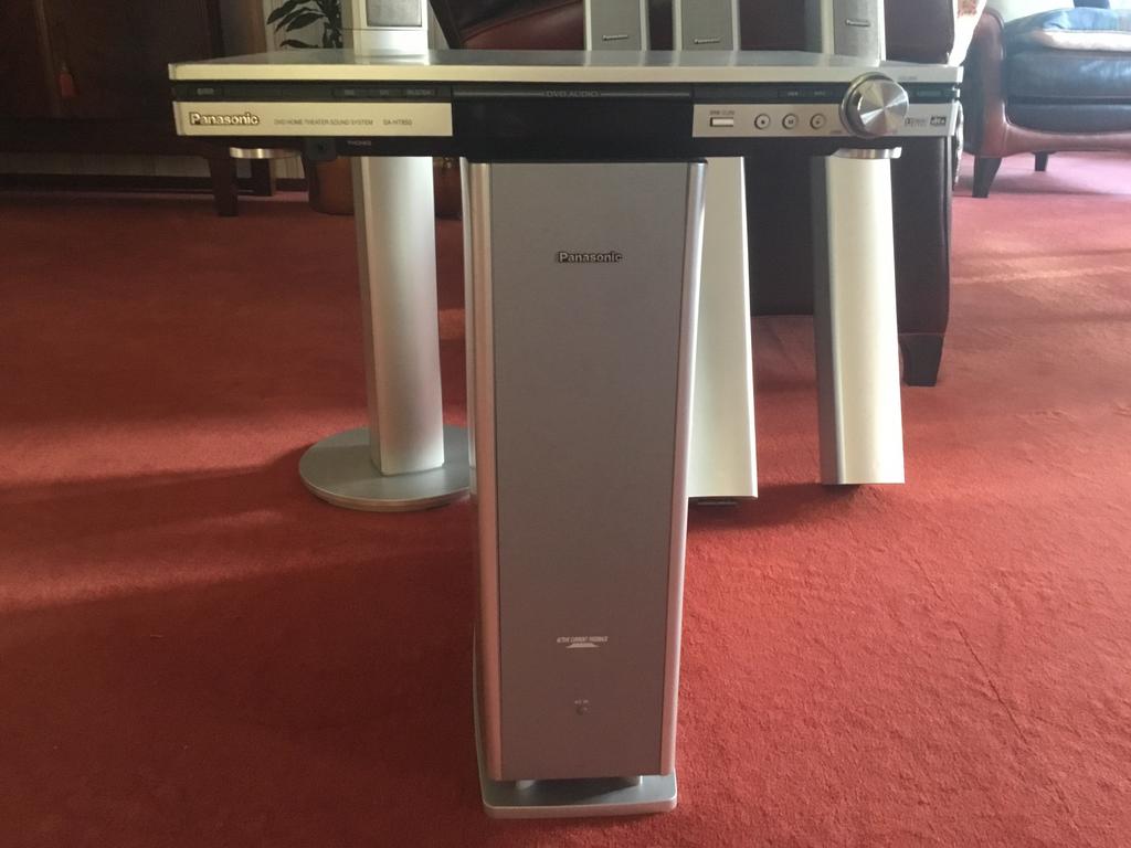 Panasonic dvd home cinema set compleet als nieuw, Ophalen, Panasonic, 70 watt of meer, 5.1-systeem