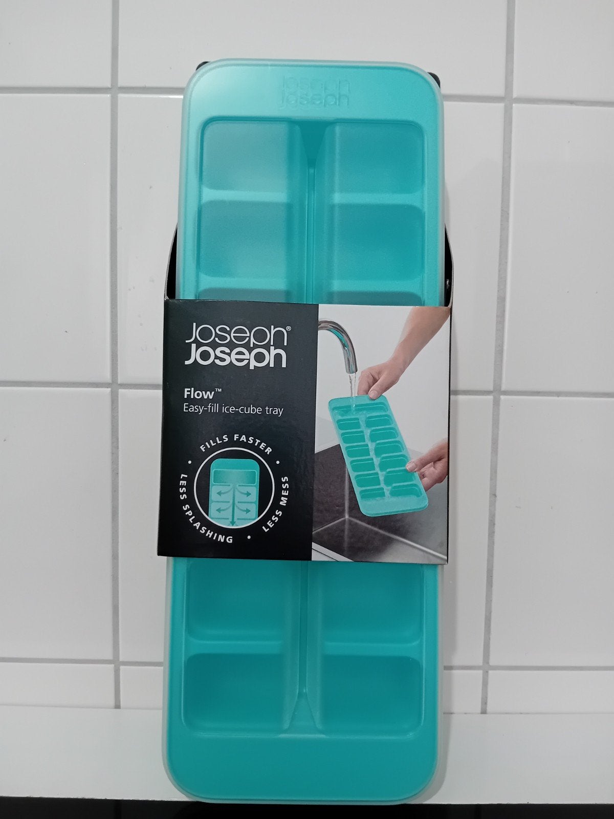 Ijsblokjesbak met deksel blauw 33 x 11,9 x 4 cm ( LxBxH ), Ophalen