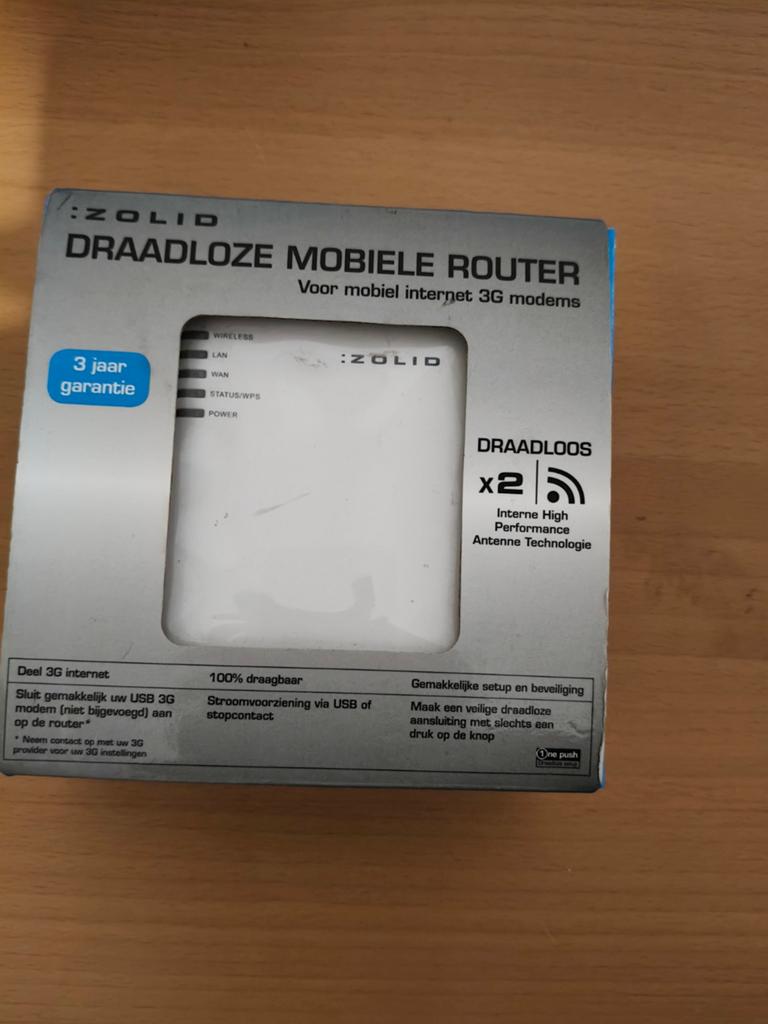 ZOLID Draadloze Mobiele Router - 3G Modem Ondersteuning, Computers en Software, Routers en Modems, Nieuw, Router, Ophalen of Verzenden