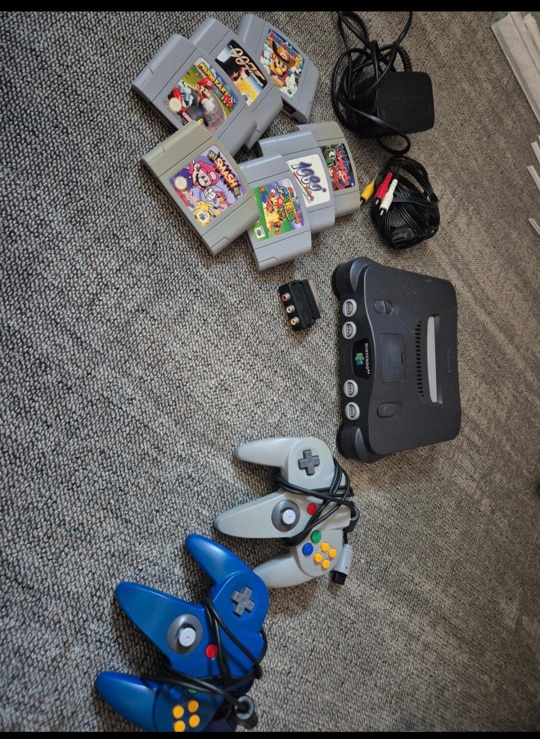 Goed werkende Nintendo 64 met 2 controllers en 7 games, Spelcomputers en Games, Spelcomputers | Nintendo 64, Ophalen, Gebruikt