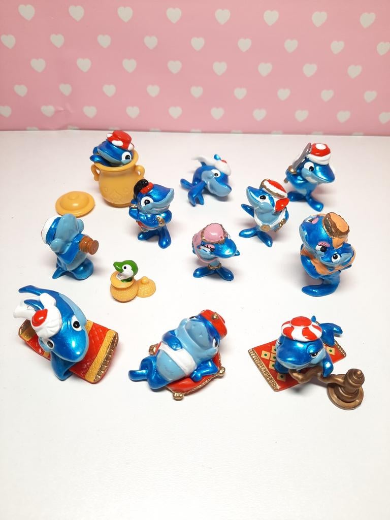 Kinder Surprise Squalibaba haaien figuren 1995 - Ferrero, Ophalen of Verzenden, Zo goed als nieuw, Hardplasticfiguren