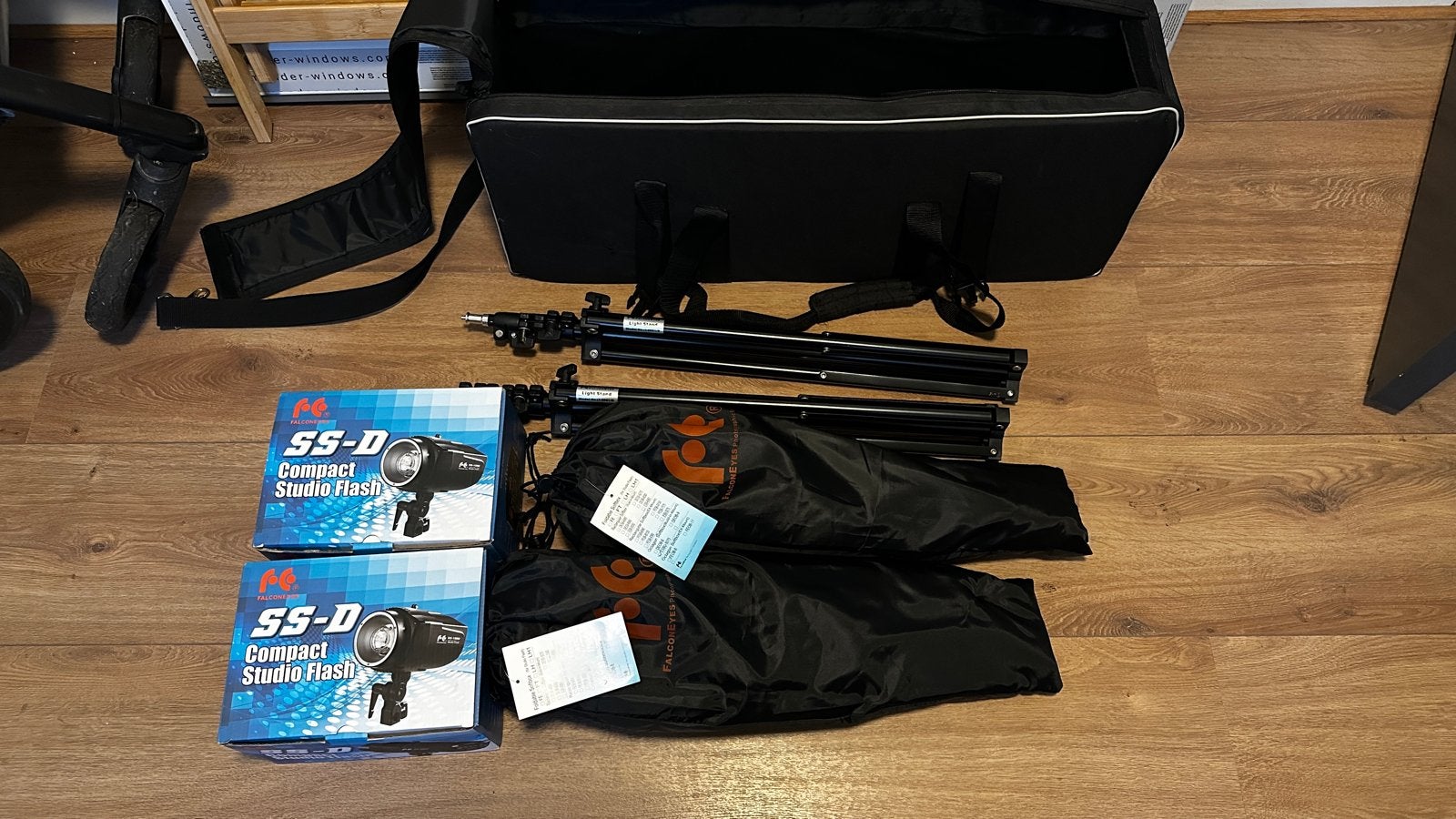 Falcon Eyes SS-150d Compact Studio Flitserset (2 stuks), Ophalen, Zo goed als nieuw, Falcon Eyes, Studioflitser