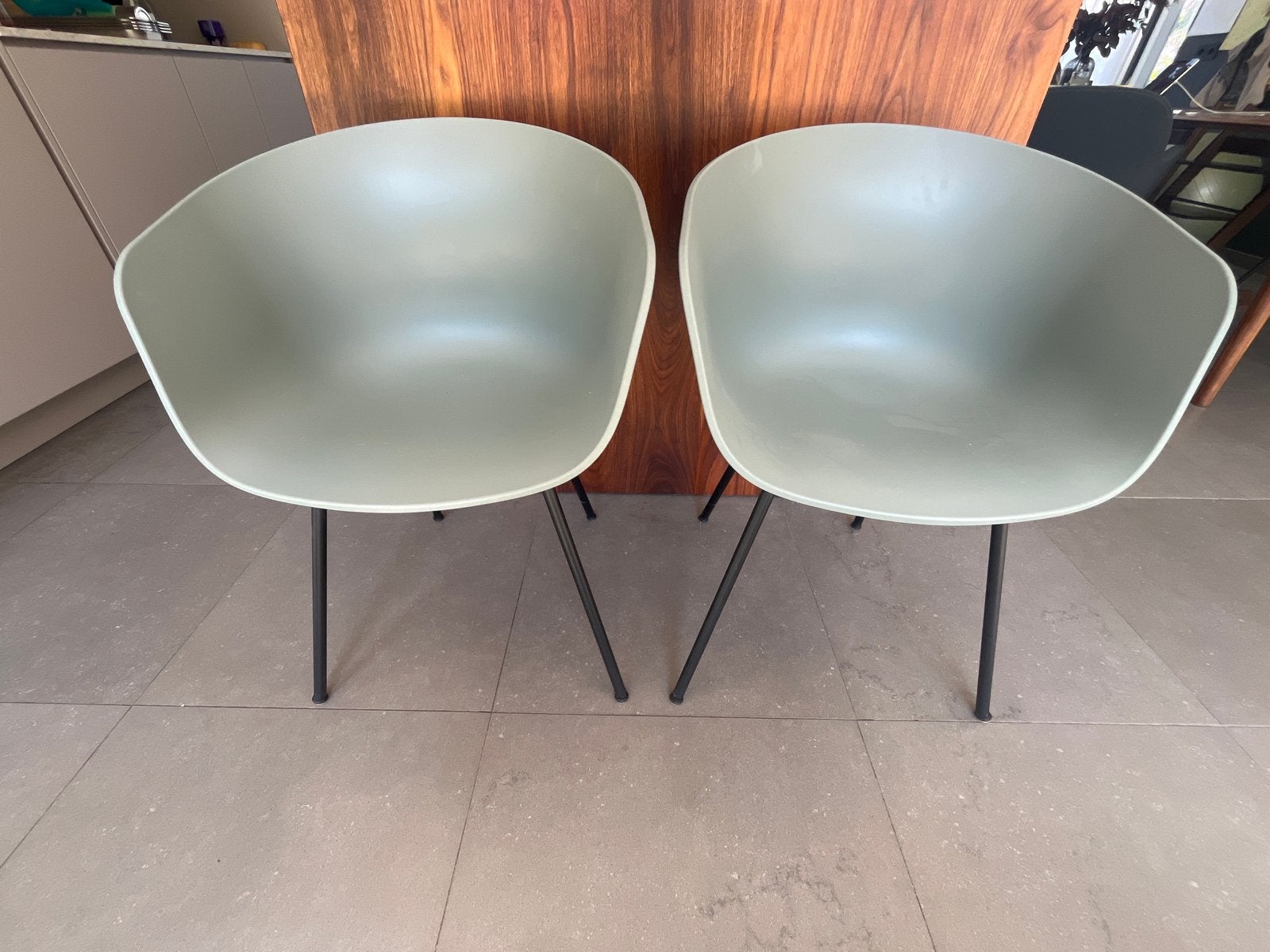 2x Hay AAC Dusty Green Stoelen, Huis en Inrichting, Stoelen, Ophalen, Kunststof, Twee, Overige kleuren