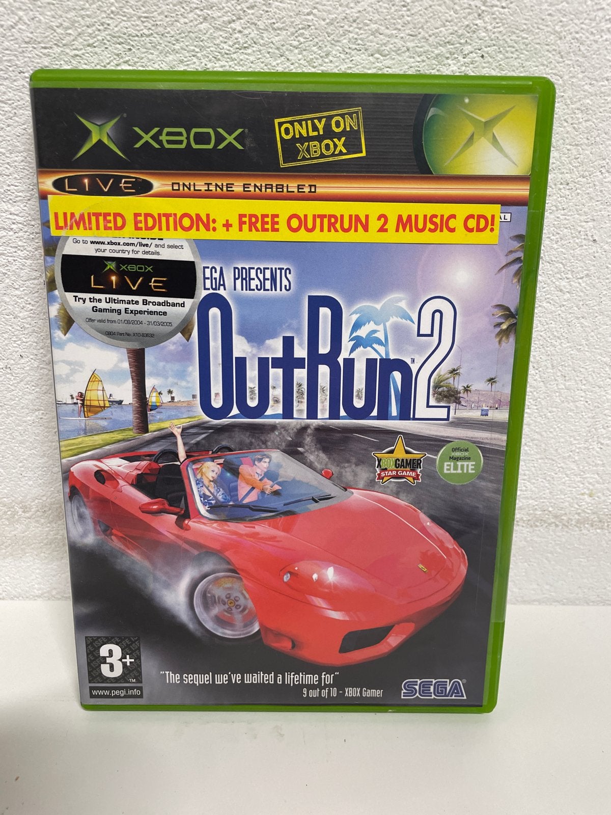 OutRun 2 Limited Edition Xbox met gratis muziek-CD, Spelcomputers en Games, Games | Xbox Original, Online, Racen en Vliegen, 2 spelers