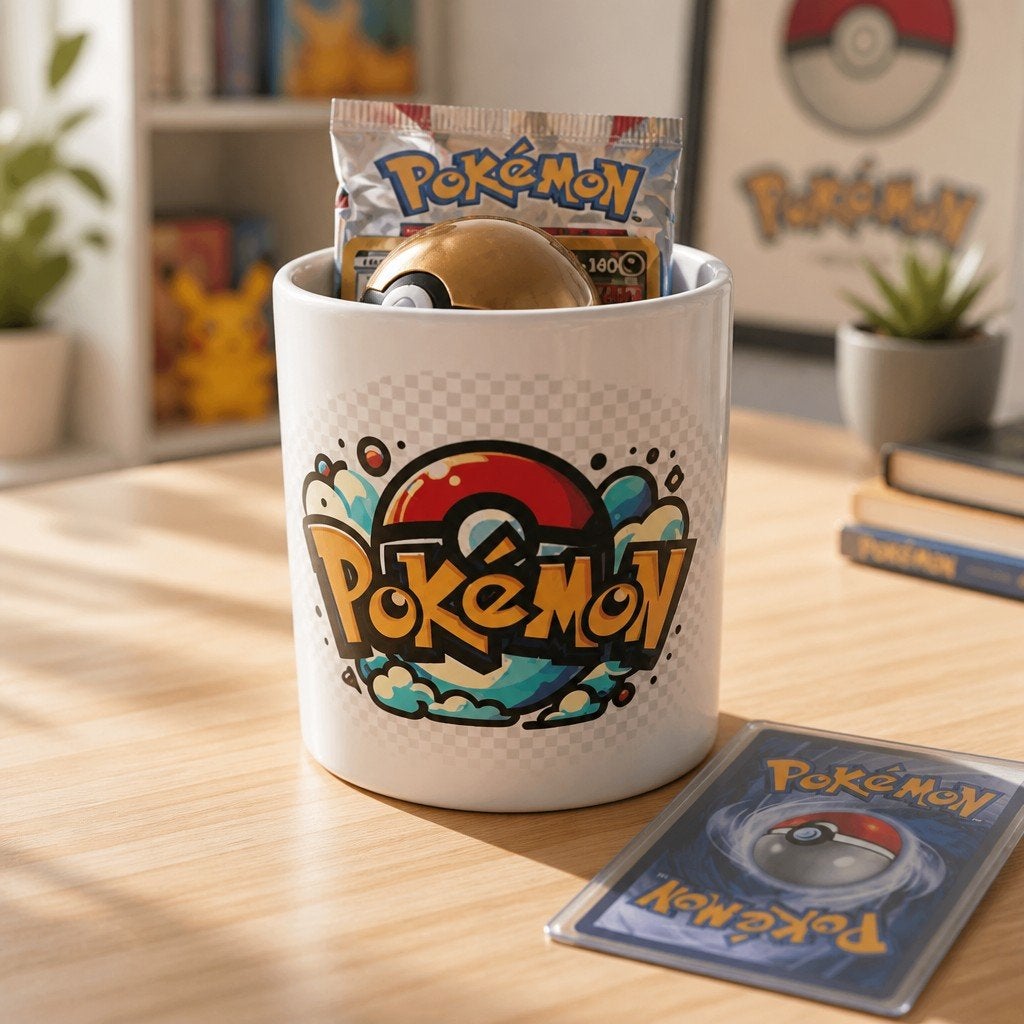 Pokémon Booster Pack en Kaart in Mok - Nieuwstaat, Verzenden, Nieuw, Booster