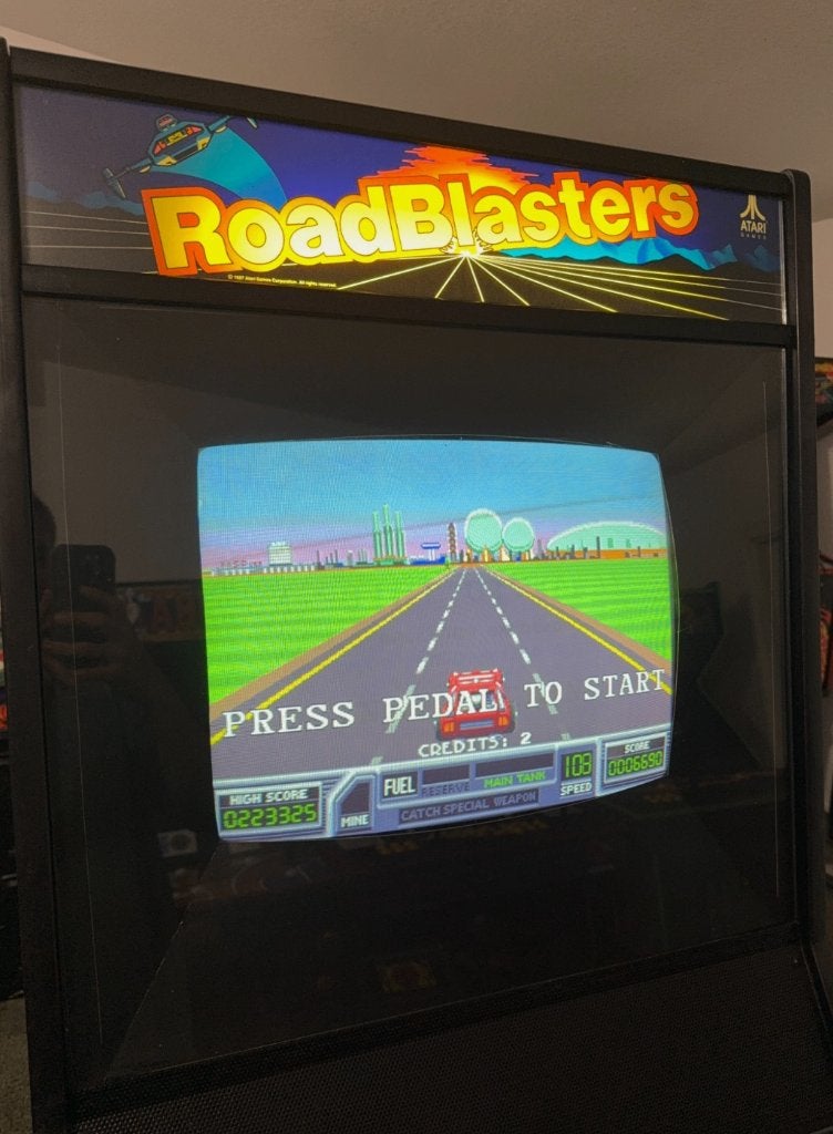 Arcade kast Road Blasters Atari, Computers en Software, Vintage Computers, Ophalen of Verzenden