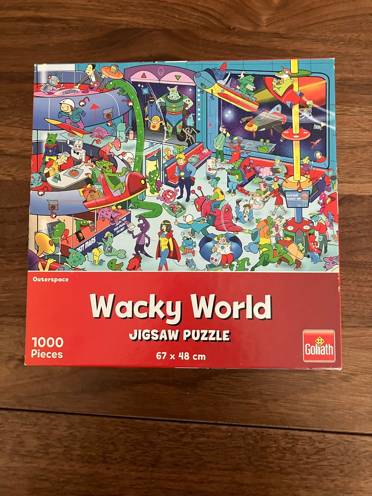 Goliath Wacky World Outerspace Legpuzzel 1000 stukjes, Ophalen of Verzenden, 500 t/m 1500 stukjes, Zo goed als nieuw, Legpuzzel